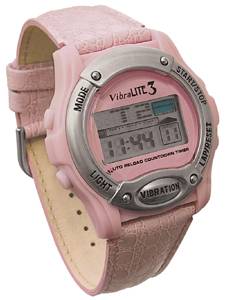 VibraLITE 3 - Vibrationsuhr  Pink Crocodile - Produktbild 